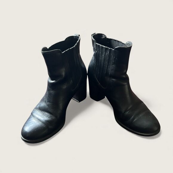 Women's Timberland Atlantic Heights Double Gore Chelsea Boots Black US 7.5 - Picture 2 of 14